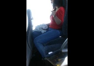 (Risky Public Bus) Blowjob non-native a Stranger!!!