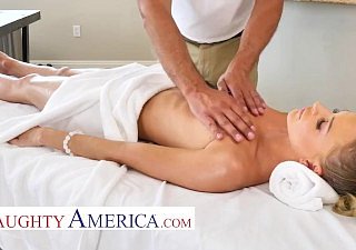 Downhearted America Emma Hix gets a massage and flannel