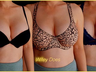 Wifey tries on choice bras for your enjoyment - PART 1